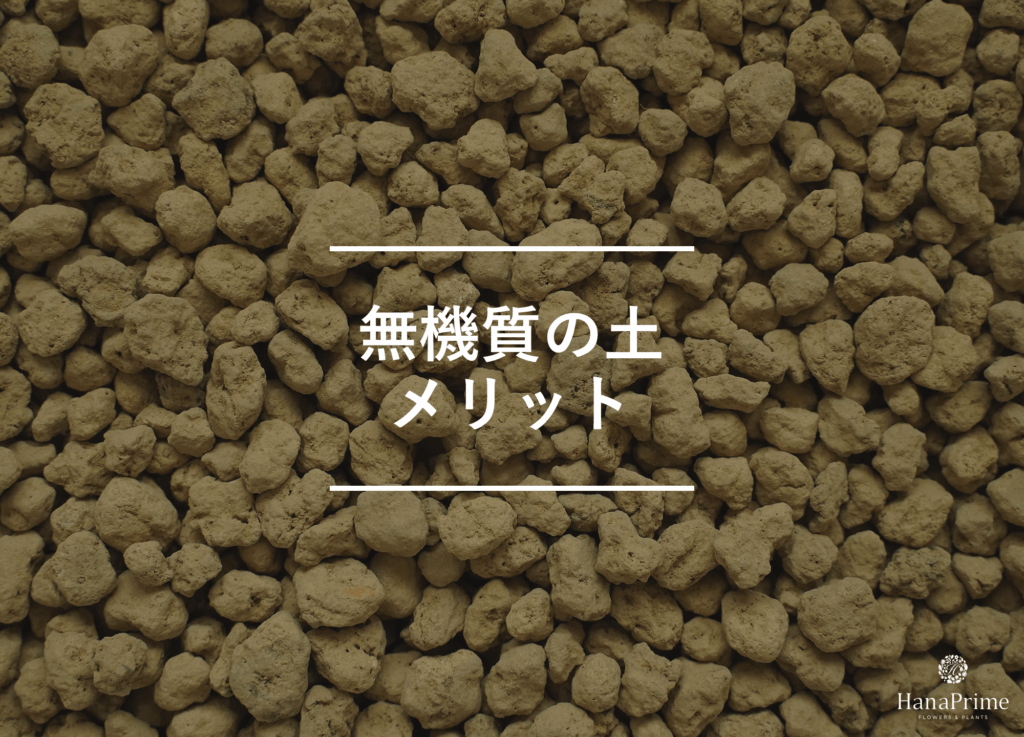 無機質の土を使う2つのメリット