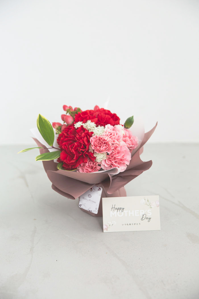 母の日限定 Special そのまま飾れる花束・ブーケ #1019 size:S REDの写真4枚目