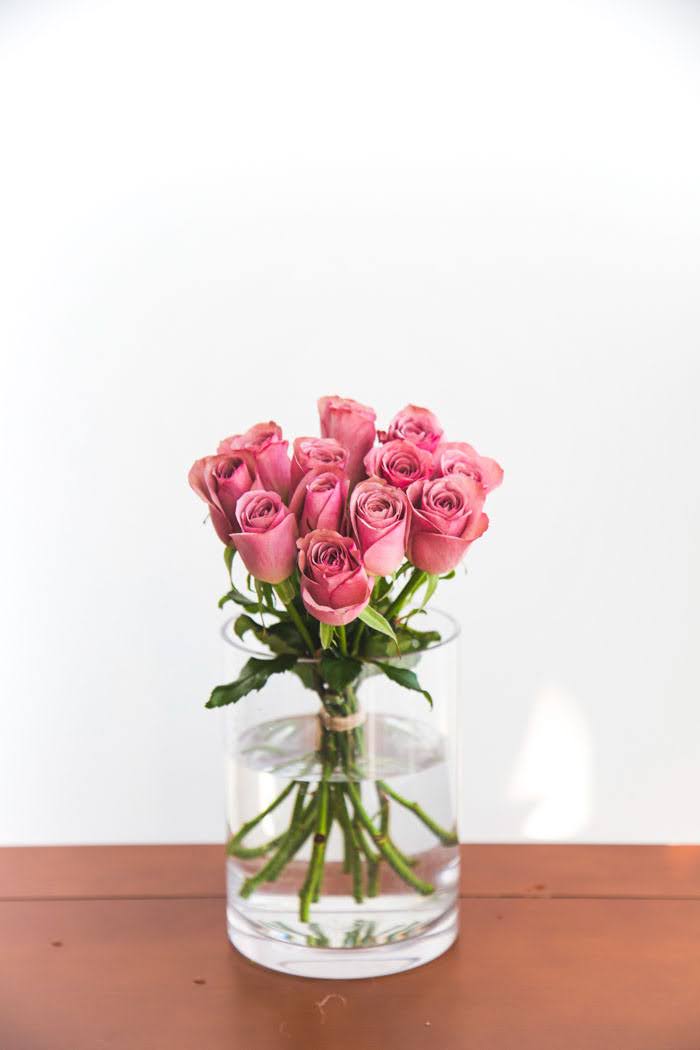 花束 ローズブーケバラ12本 #1036 size:80 アンティーク濃ピンクの写真5枚目