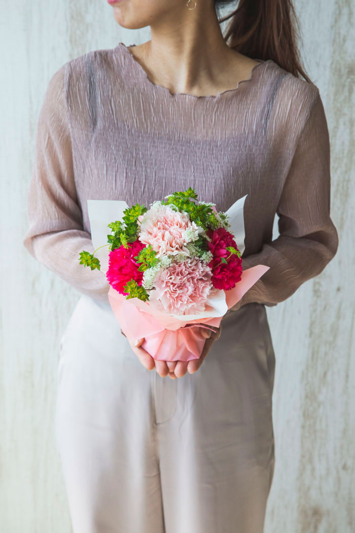 花束 そのまま飾れるブーケ 1044 Size 60 Pnk 公式 Hanaprime 花と植物のギフト通販