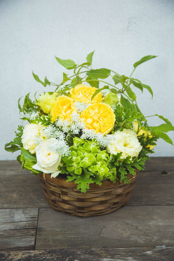 アレンジメント バスケット #1113 size:100の写真3枚目