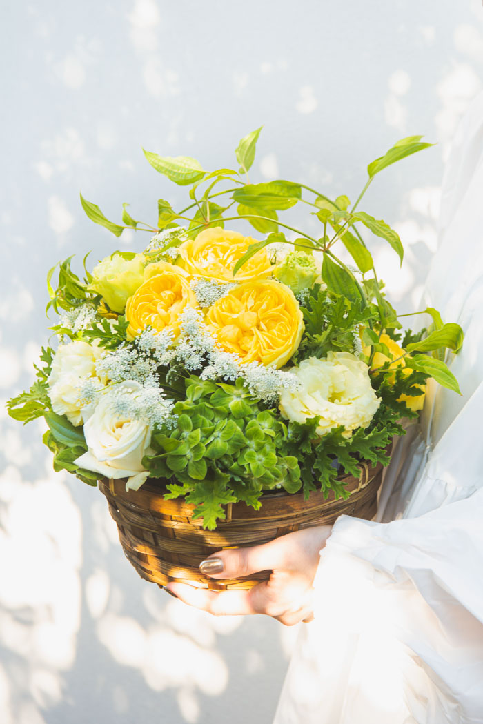 アレンジメント バスケット #1113 size:100の写真5枚目