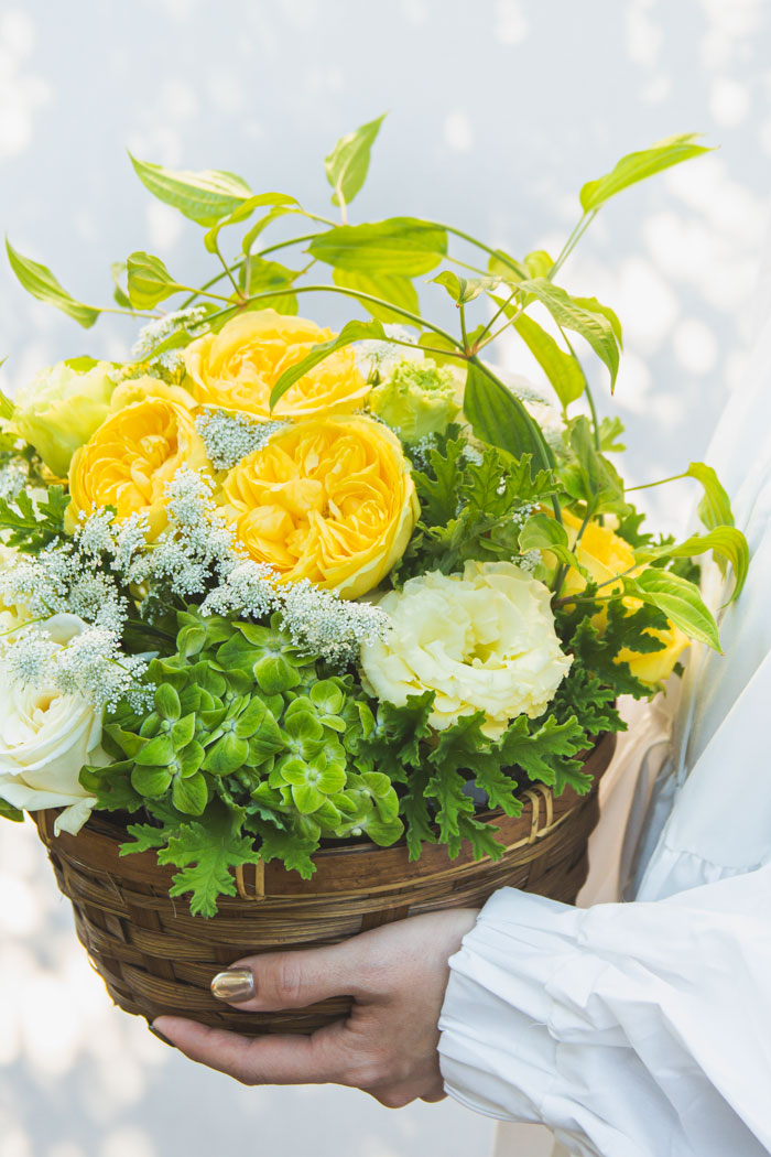 アレンジメント バスケット #1113 size:100