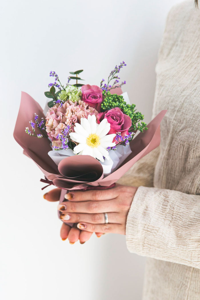 花束 そのまま飾れるブーケ #1114 size:60 REDの写真1枚目