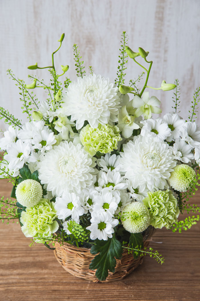 アレンジメント バスケット #1123 size:100