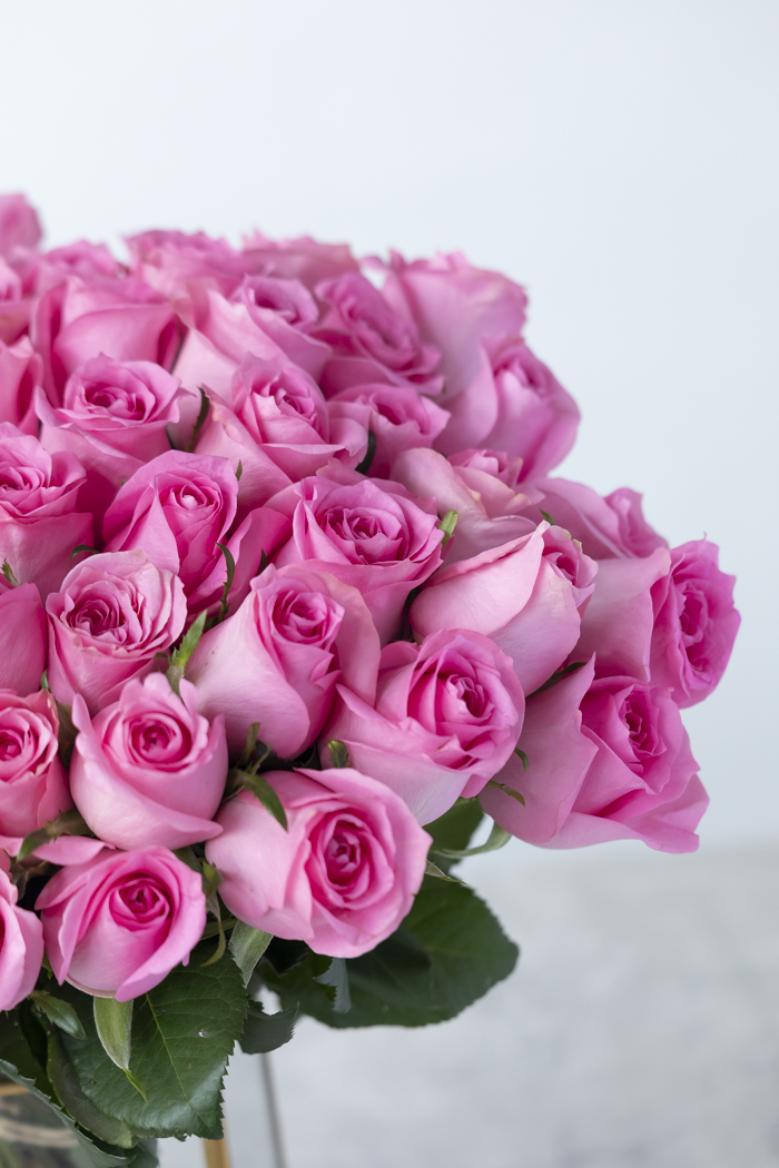 花束 ローズブーケ バラ 50本 #1132 size:120 PNK｜HanaPrime（ハナ
