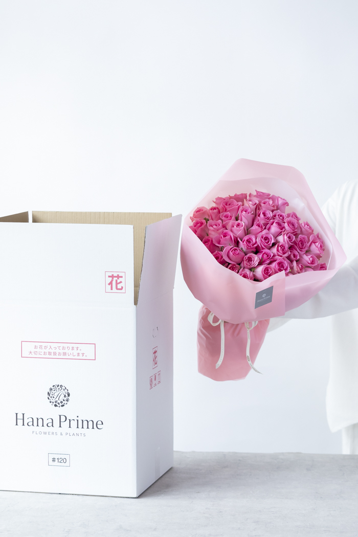 花束 ローズブーケ バラ 50本 #1132 size:120 PNKの写真8枚目