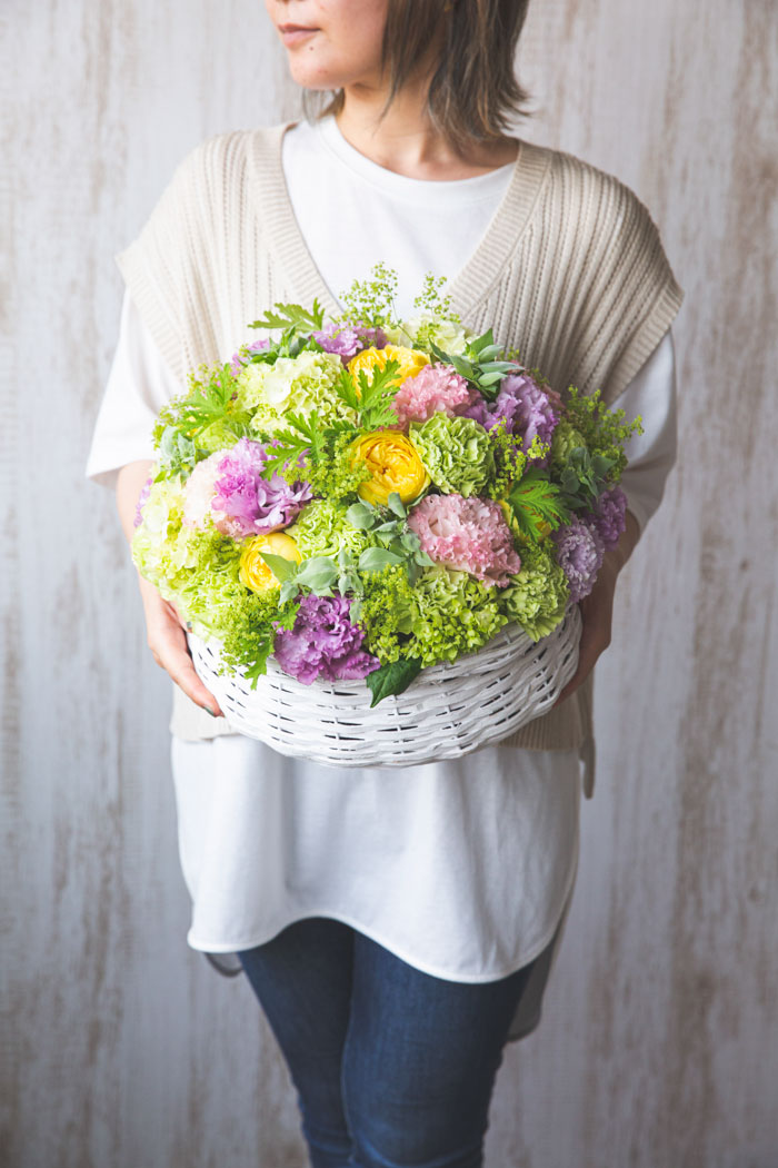 フラワーアレンジメント ラウンド #1178 size:120の写真3枚目