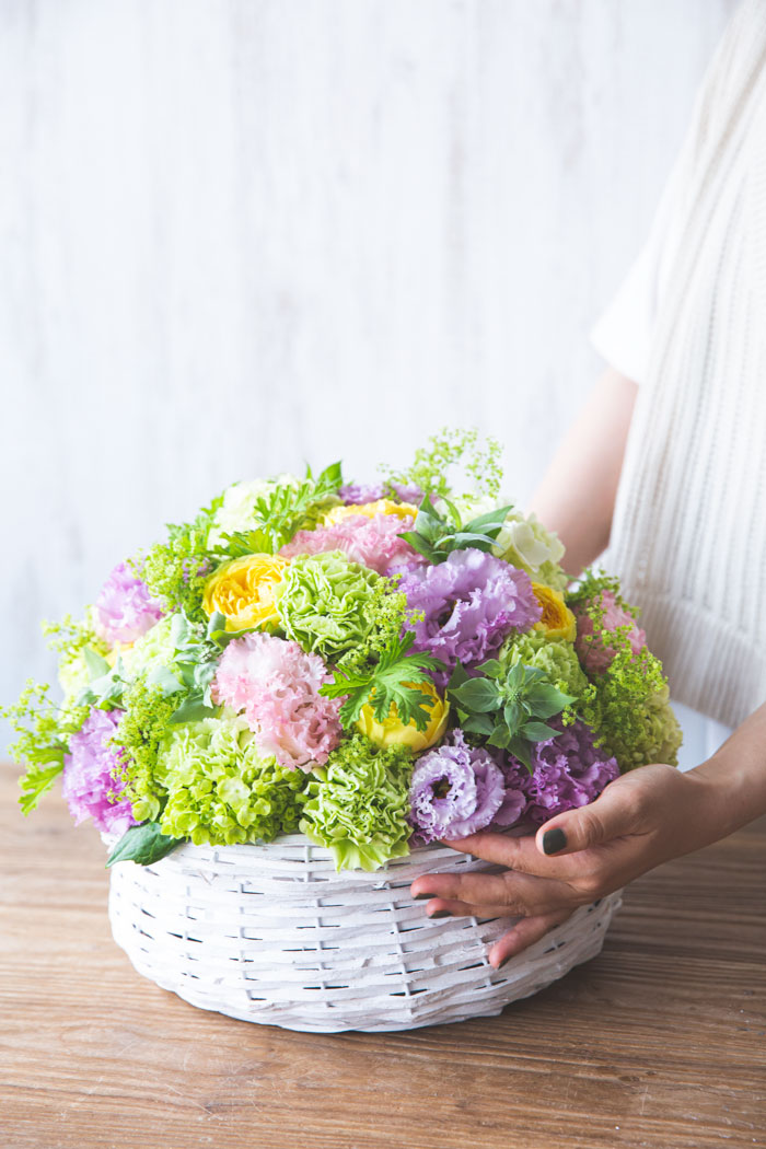 フラワーアレンジメント ラウンド #1178 size:120の写真4枚目