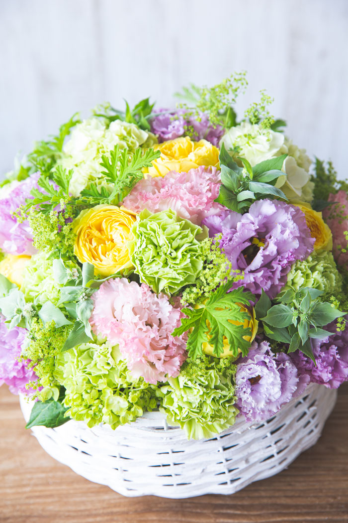 フラワーアレンジメント ラウンド #1178 size:120の写真2枚目