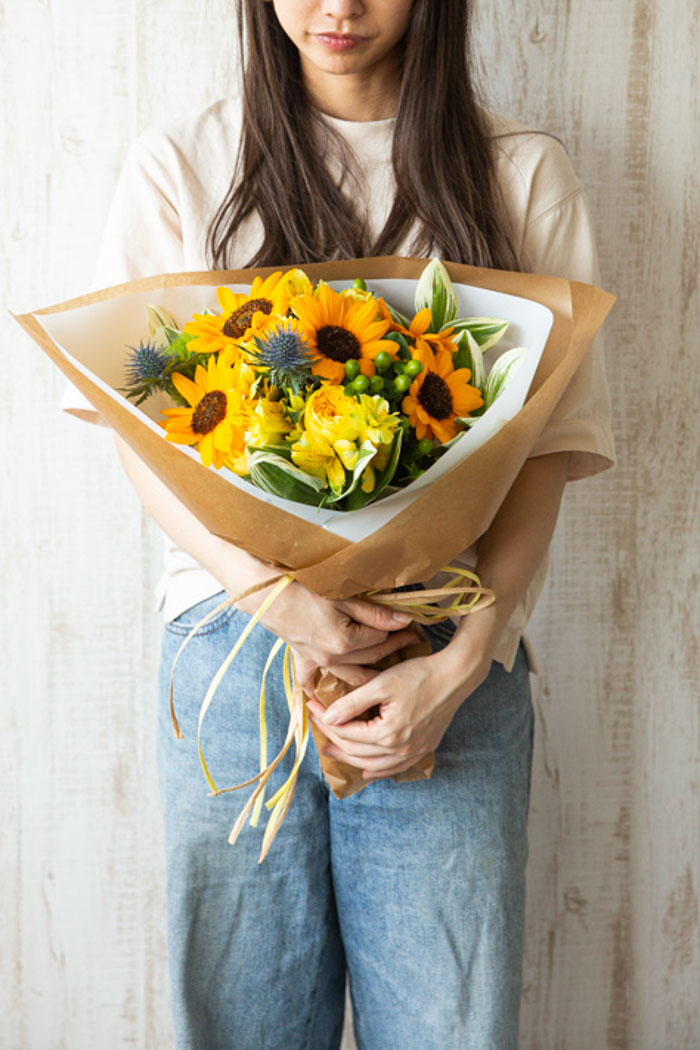 季節の花束 ラウンドブーケ #1239 size:100の写真4枚目