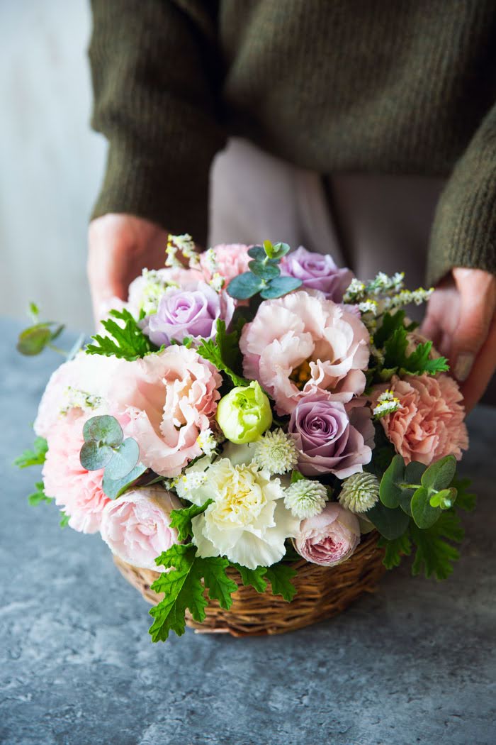 フラワーアレンジメント ラウンド #1283 size:80