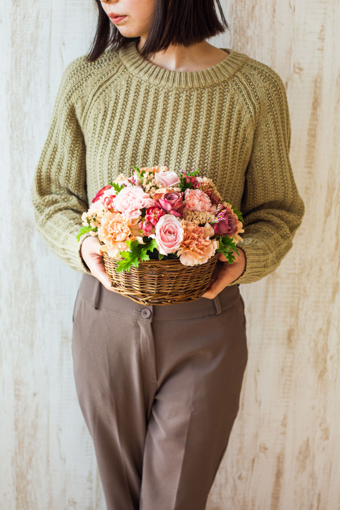 フラワーアレンジメント ラウンド #1310 size:80｜HanaPrime（ハナ