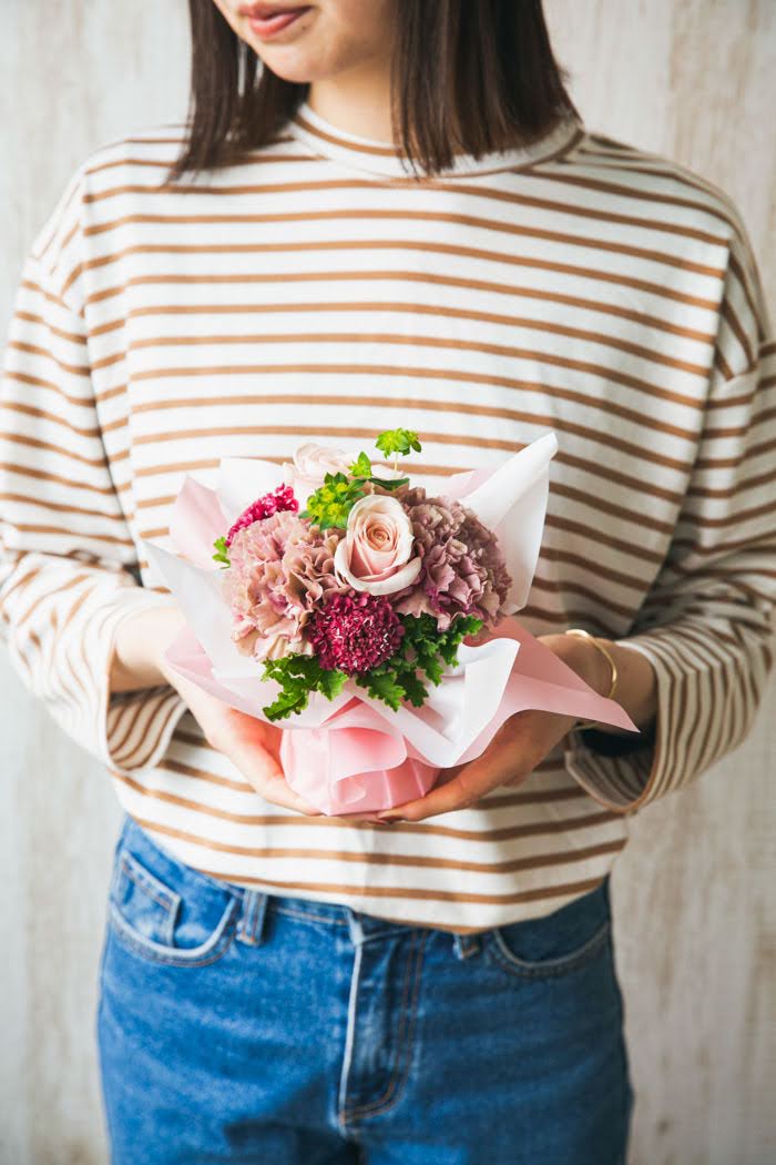 花束 そのまま飾れるブーケ #1459 size:60 PNKの写真3枚目