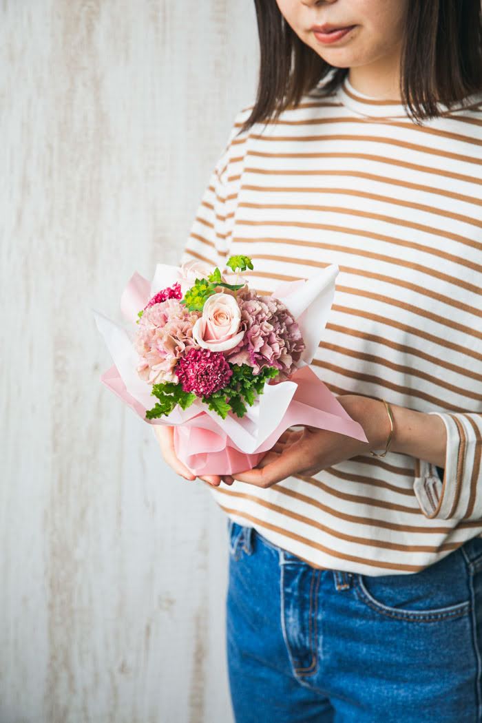 花束 そのまま飾れるブーケ #1459 size:60 PNKの写真4枚目