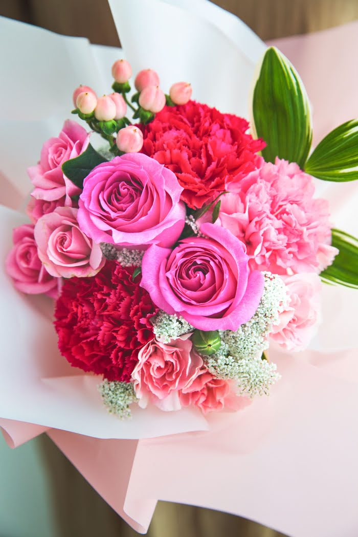 母の日 Special そのまま飾れる花束  #1492 size:M PINKの写真3枚目