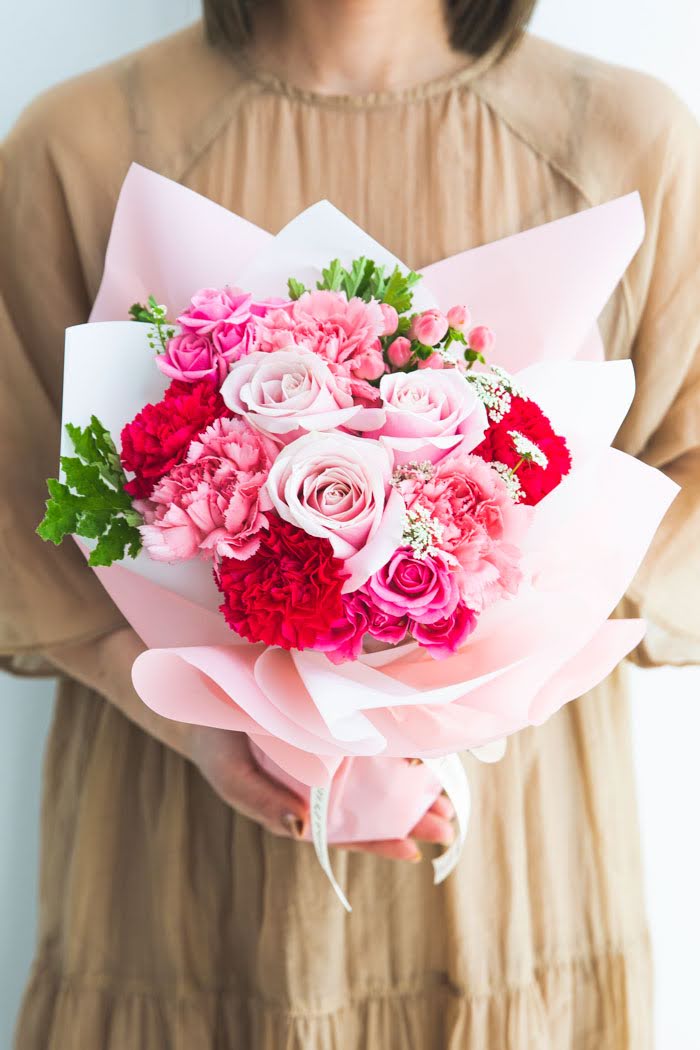 母の日 Special そのまま飾れる花束 #1494 size:L PINK