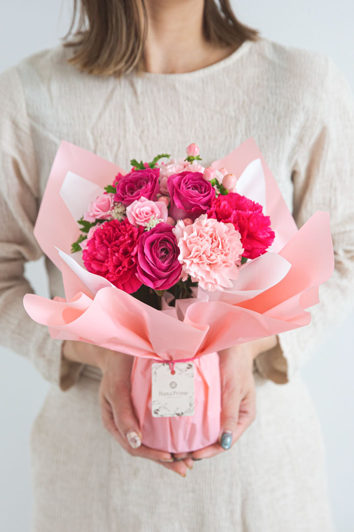 そのまま飾れるブーケ #1527 size:80 PNKの写真1枚目