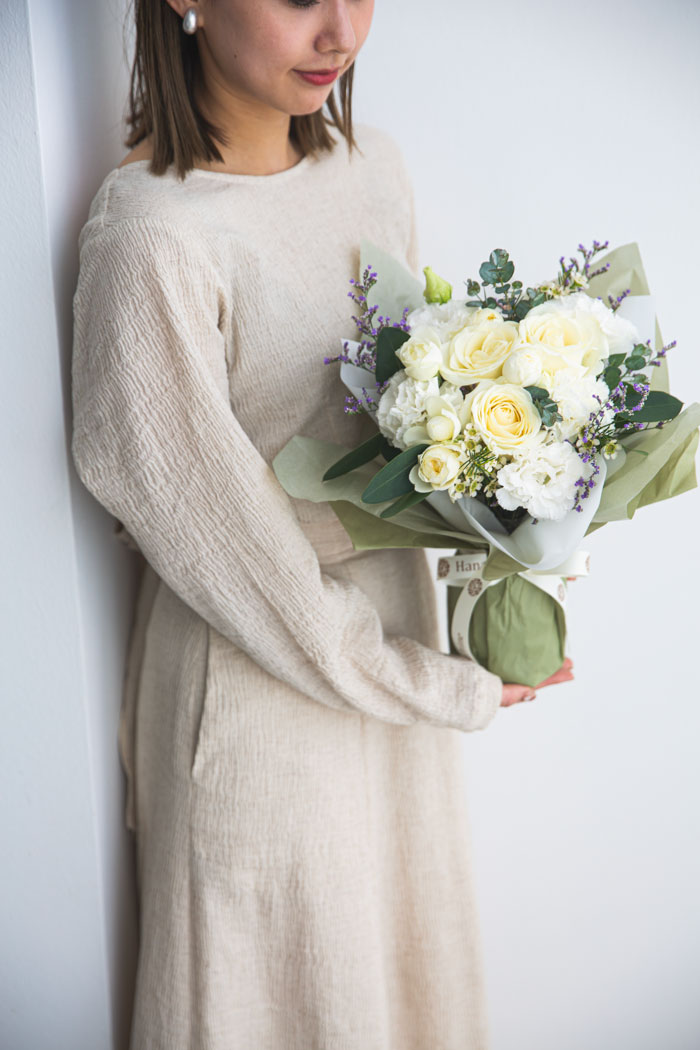 そのまま飾れる花束 #1687 size:100 WHTの写真3枚目