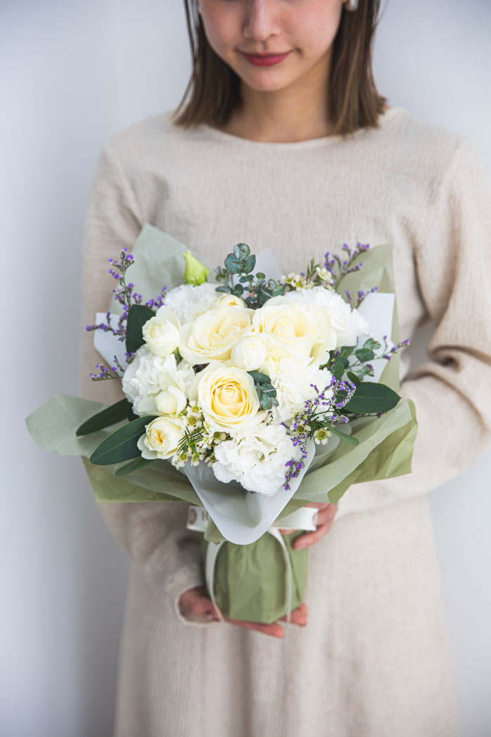 そのまま飾れる花束 #1687 size:100 WHTの写真4枚目