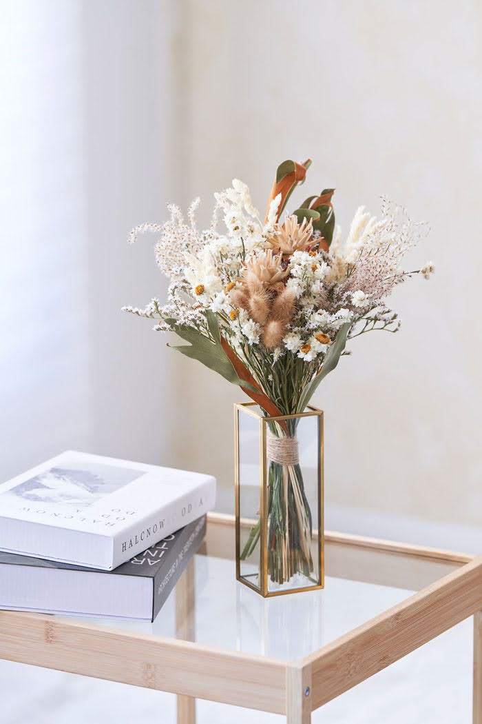 ドライブーケ ホワイトベージュ size:80 #1771の写真3枚目