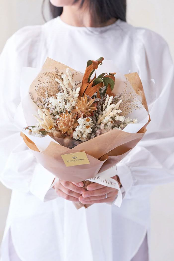 ドライブーケ ホワイトベージュ size:80 #1771