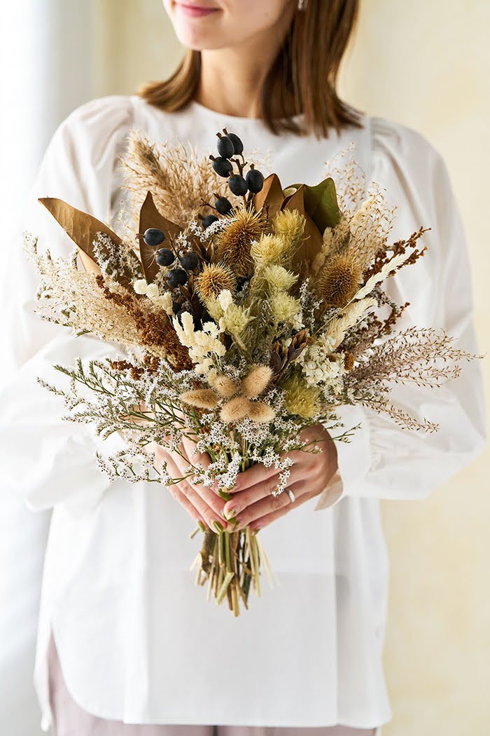 ドライブーケ ホワイトベージュ size:100 #1777