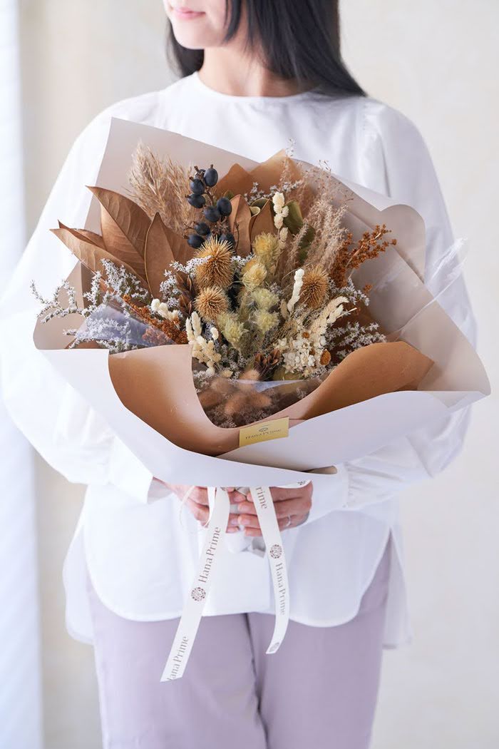 ドライブーケ ホワイトベージュ size:100 #1777