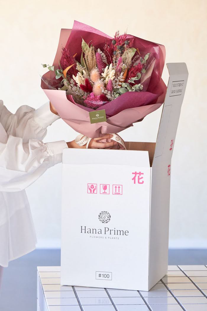 ドライブーケ ピンクレッド size:100 #1780の写真4枚目