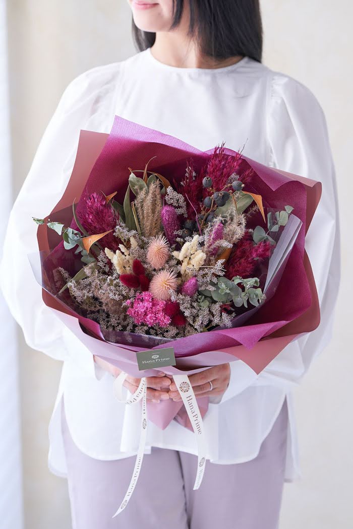 ドライブーケ ピンクレッド size:100 #1780の写真2枚目