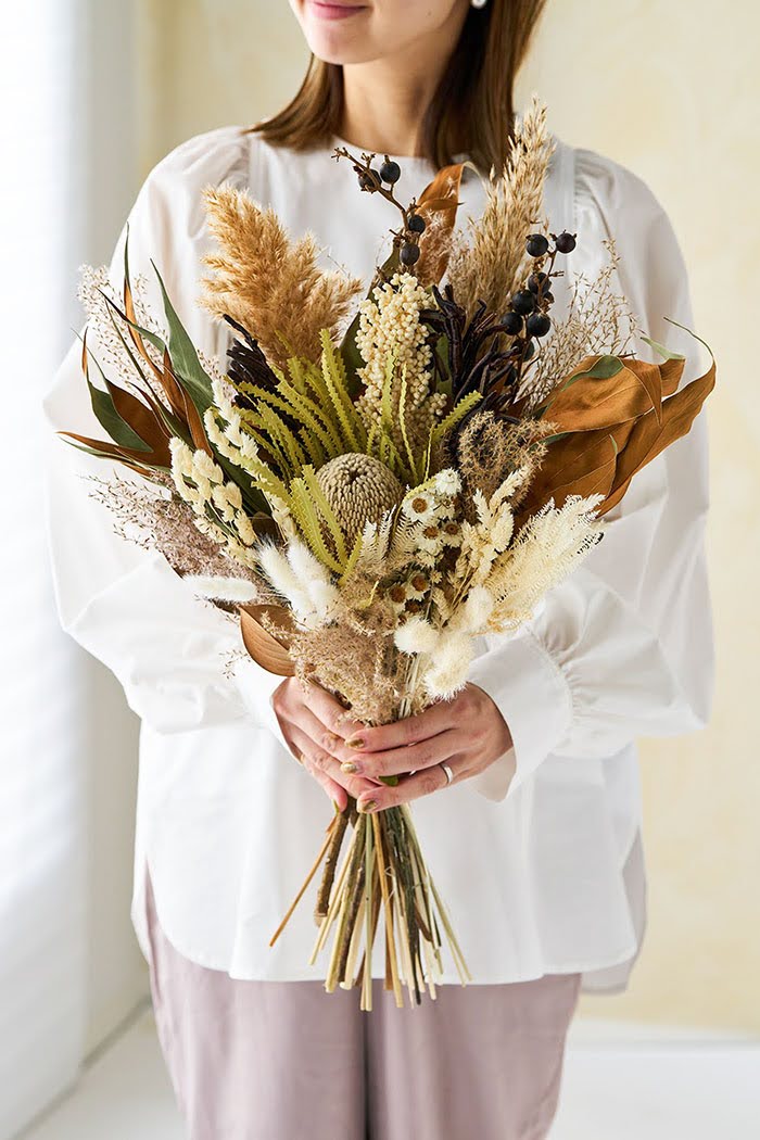 ドライブーケ ホワイトベージュ size:120 #1782