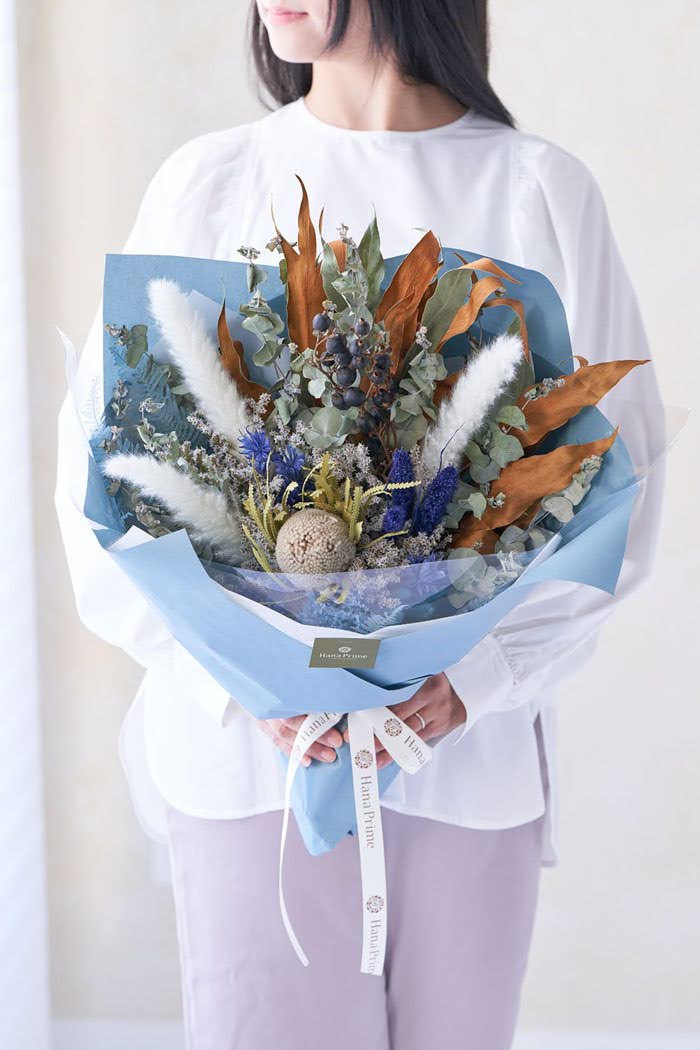 ドライブーケ ブルー系 size:120 #1783の写真3枚目