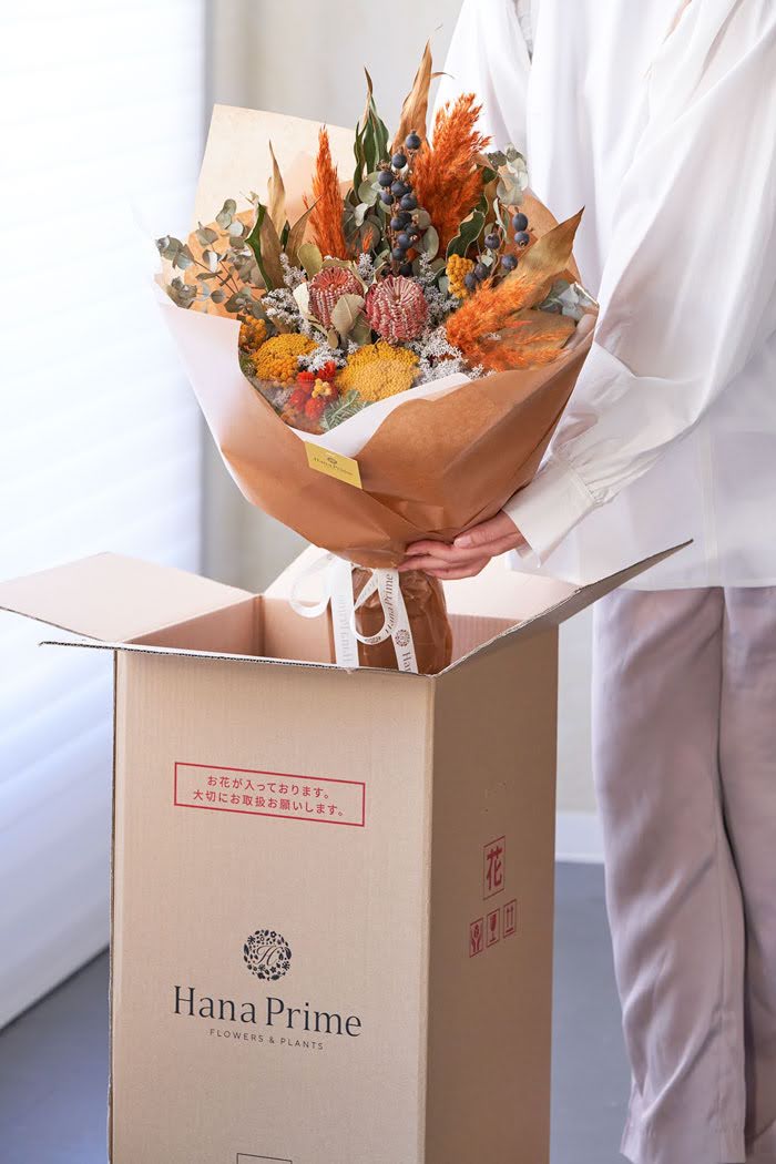 ドライブーケ イエローオレンジ size:120 #1784の写真4枚目