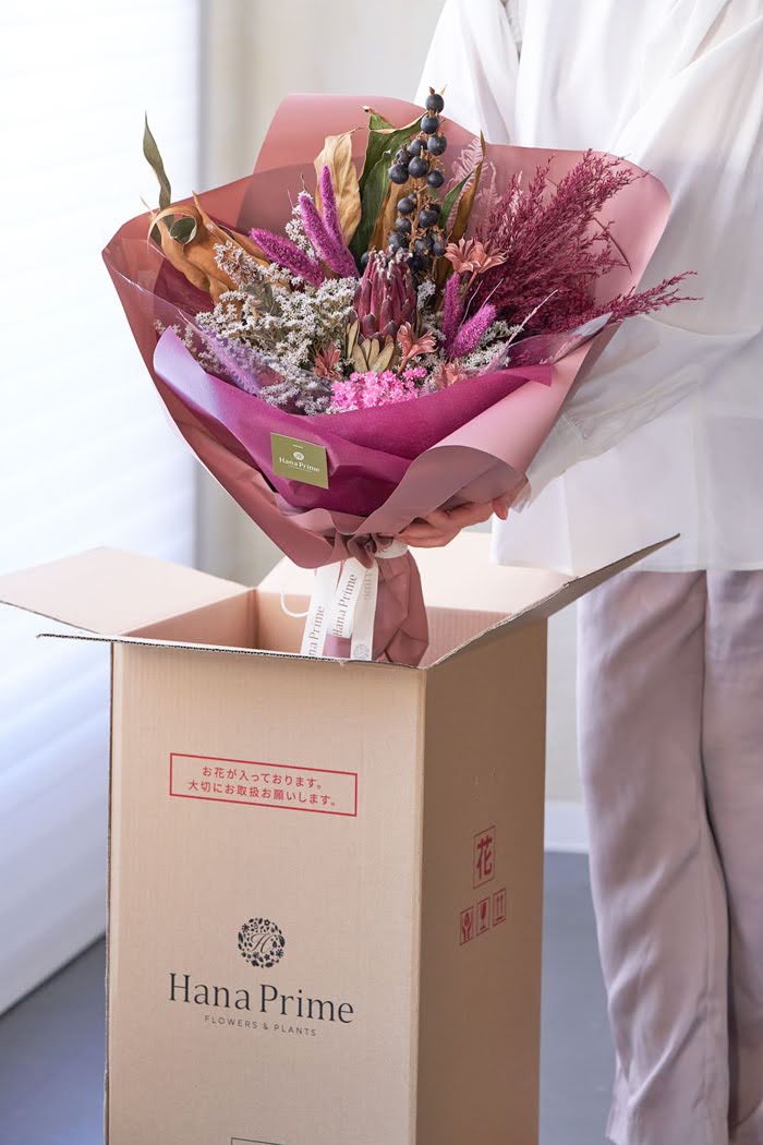 ドライブーケ ピンクレッド size:120 #1785の写真4枚目