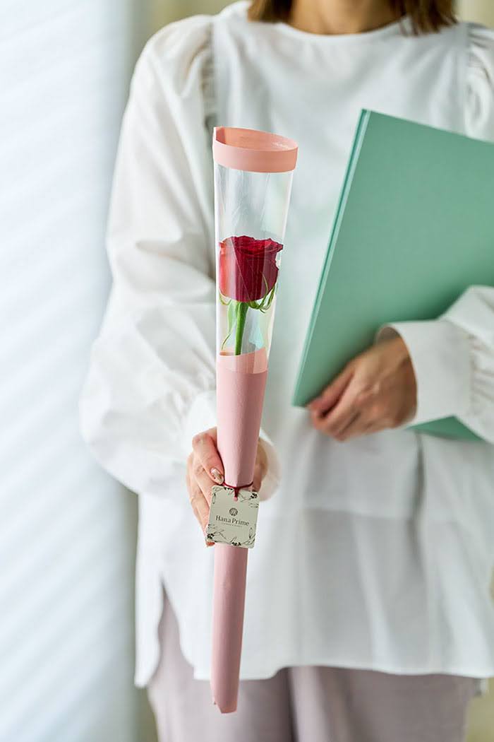 赤バラ1輪 ローズ10束セット #1815