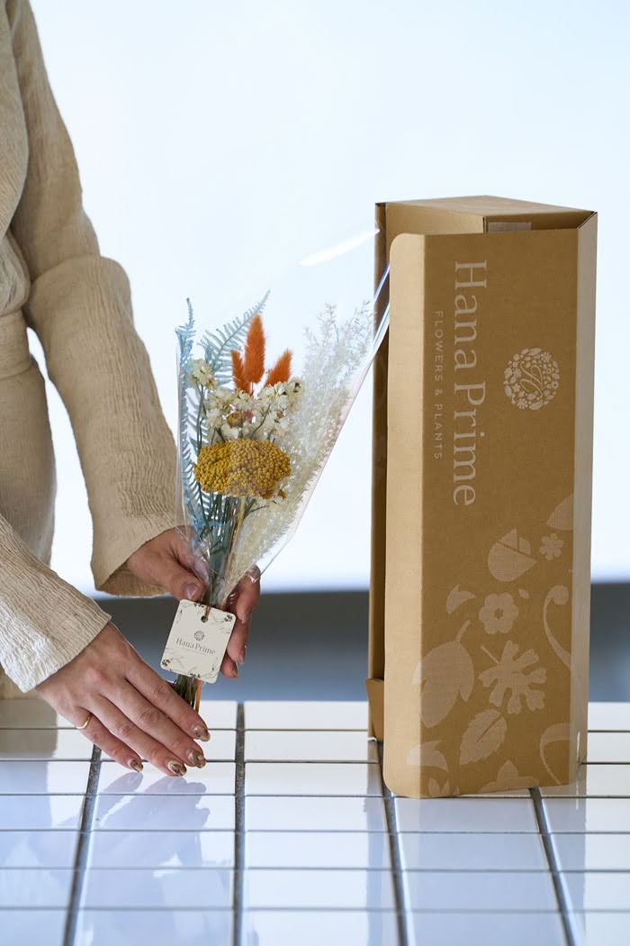 ドライフラワーミニ花束 size:S #1841イエローオレンジの写真6枚目