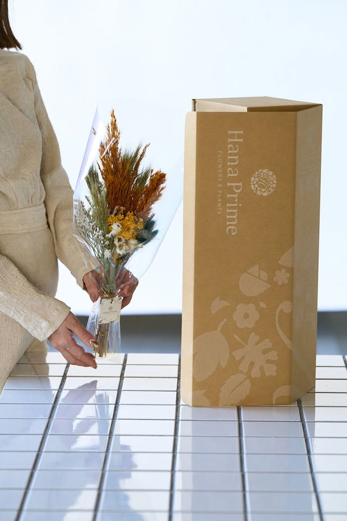 ドライフラワーミニ花束 size:M #1844イエローオレンジの写真6枚目