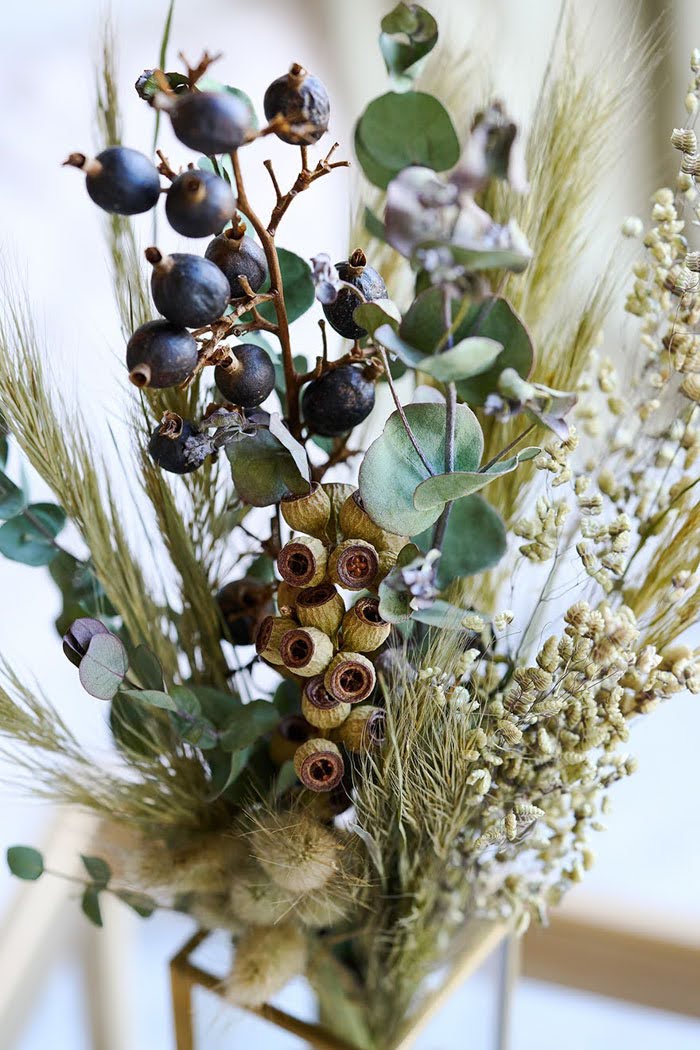 ドライフラワーミニ花束 size:M #1845 グリーンの写真5枚目