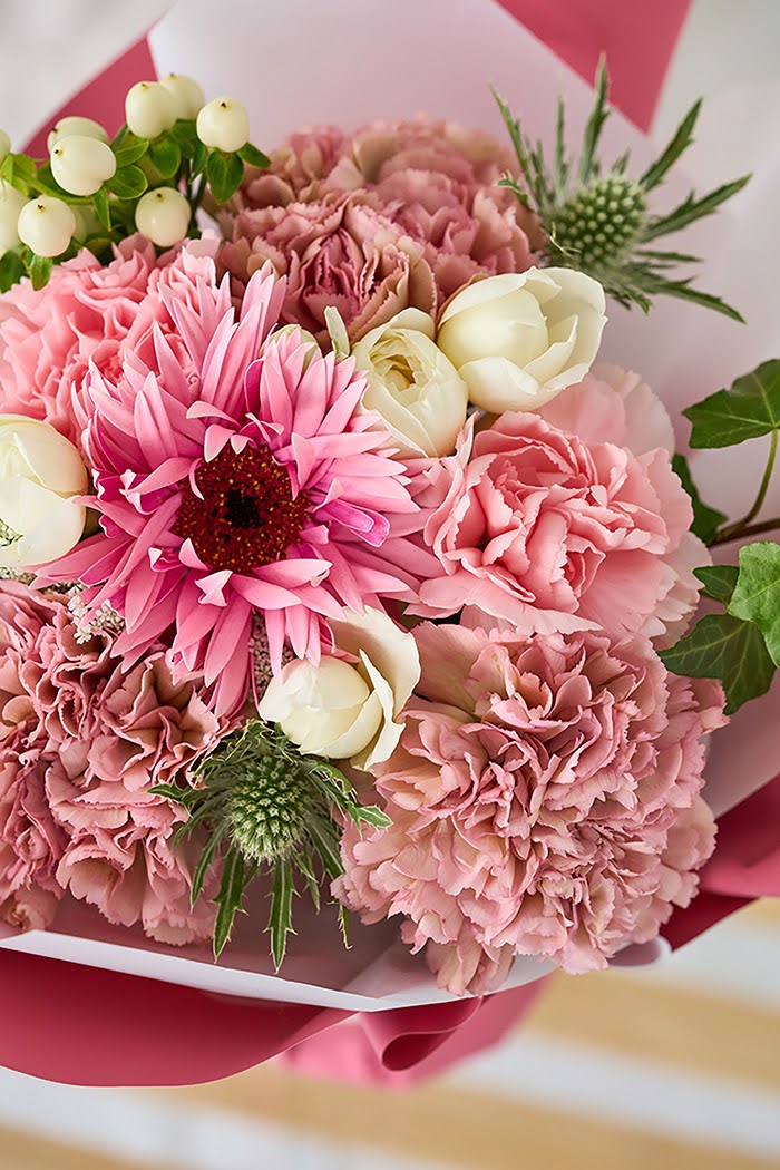 母の日 Special そのまま飾れる花束  #1856 size:M くすみPINKの写真6枚目