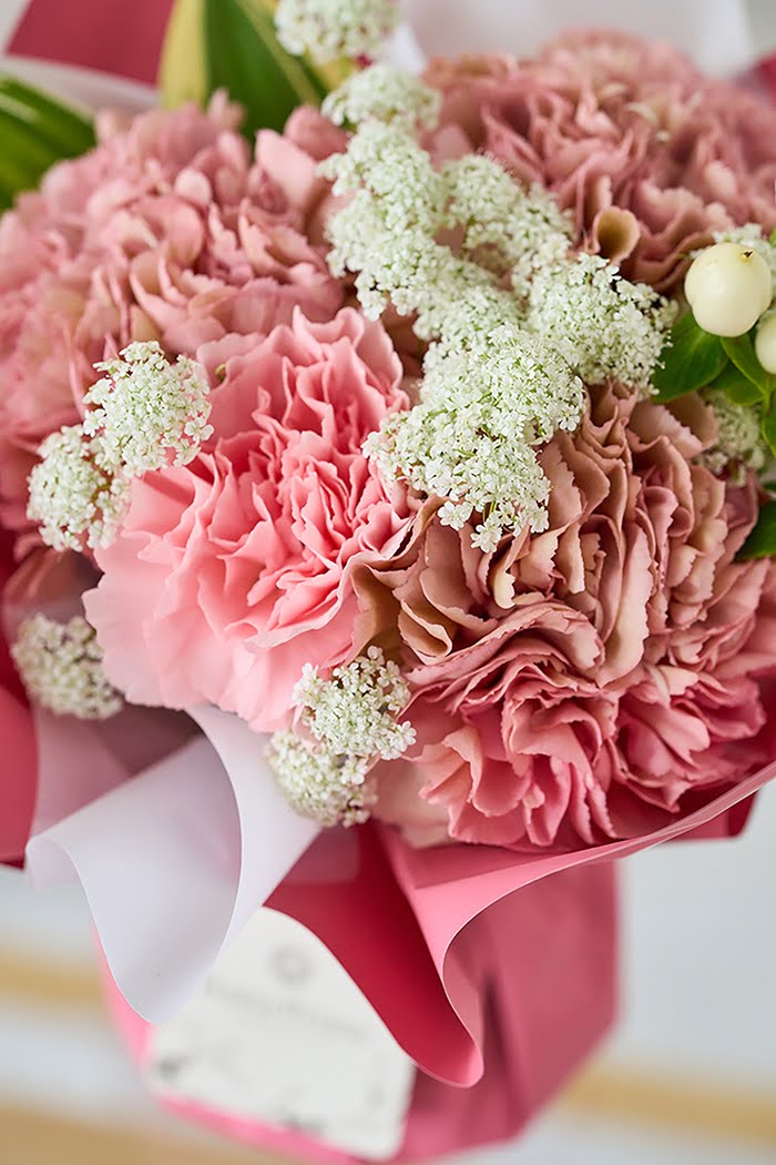 母の日 Special そのまま飾れる花束 #1858 size:S くすみPINKの写真5枚目