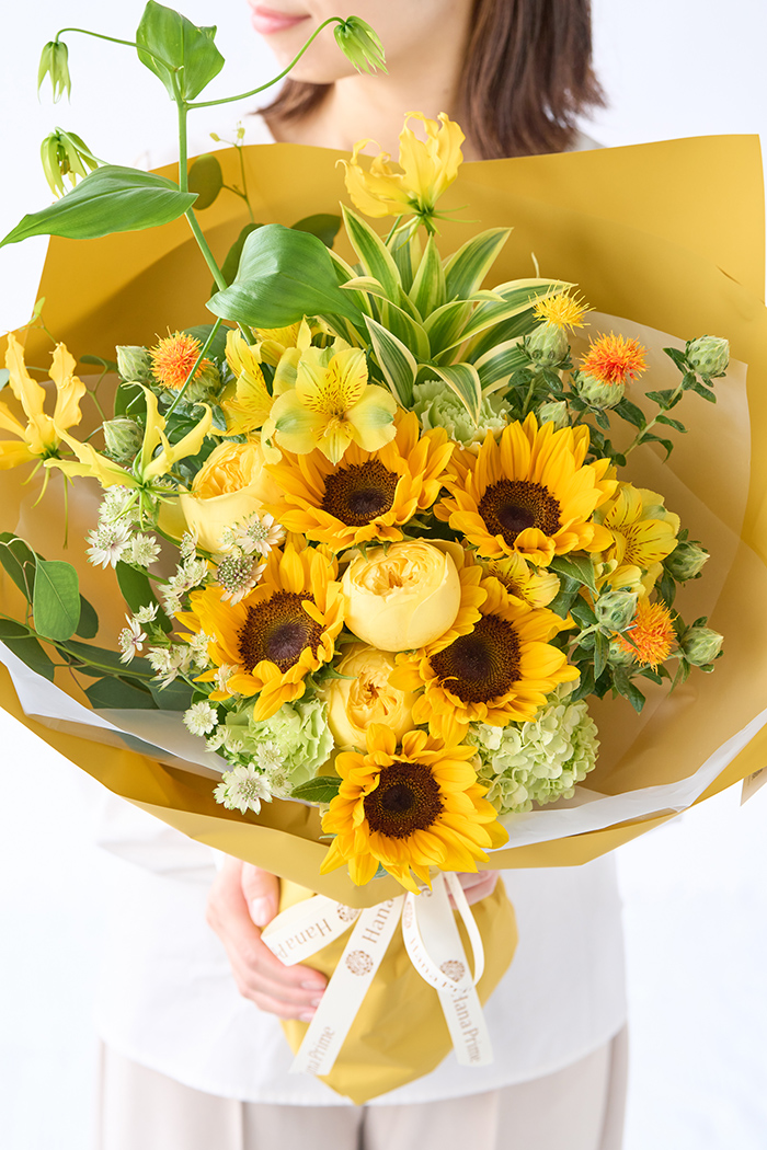 季節の花束 ギフト ヒマワリの花束 #1882 size:120の写真2枚目