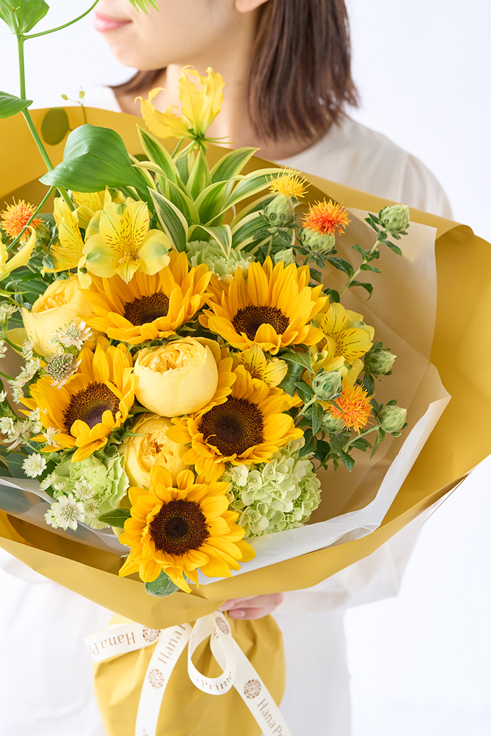 季節の花束 ギフト ヒマワリの花束 #1882 size:120の写真4枚目