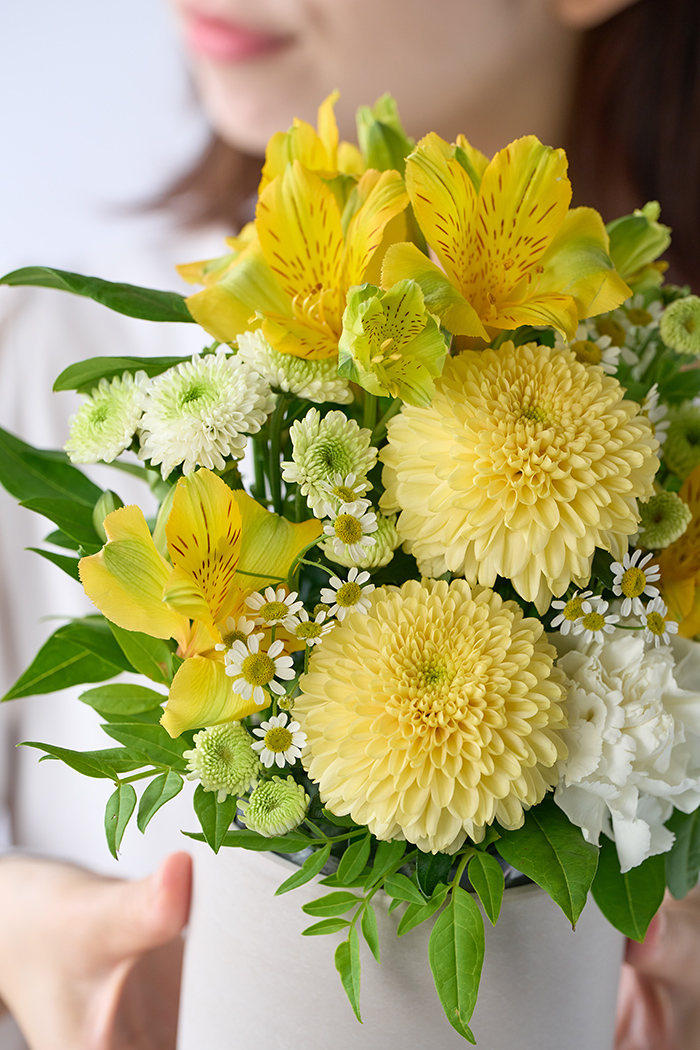 アレンジメント イエロー  #1884 size:80