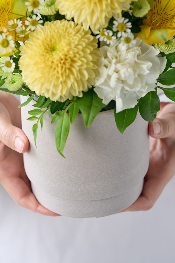 アレンジメント イエロー  #1884 size:80の写真4枚目