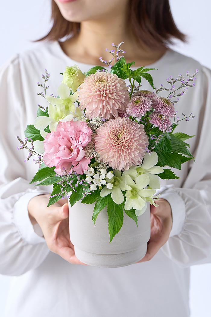 アレンジメント ピンク  #1885 size:80