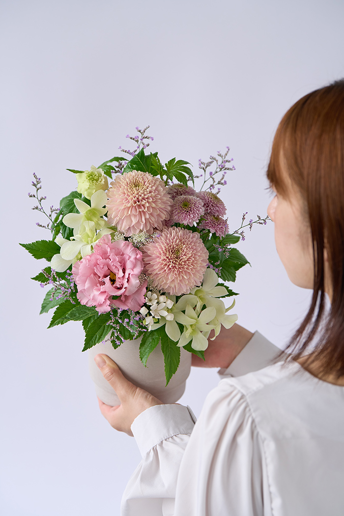 アレンジメント ピンク  #1885 size:80の写真8枚目