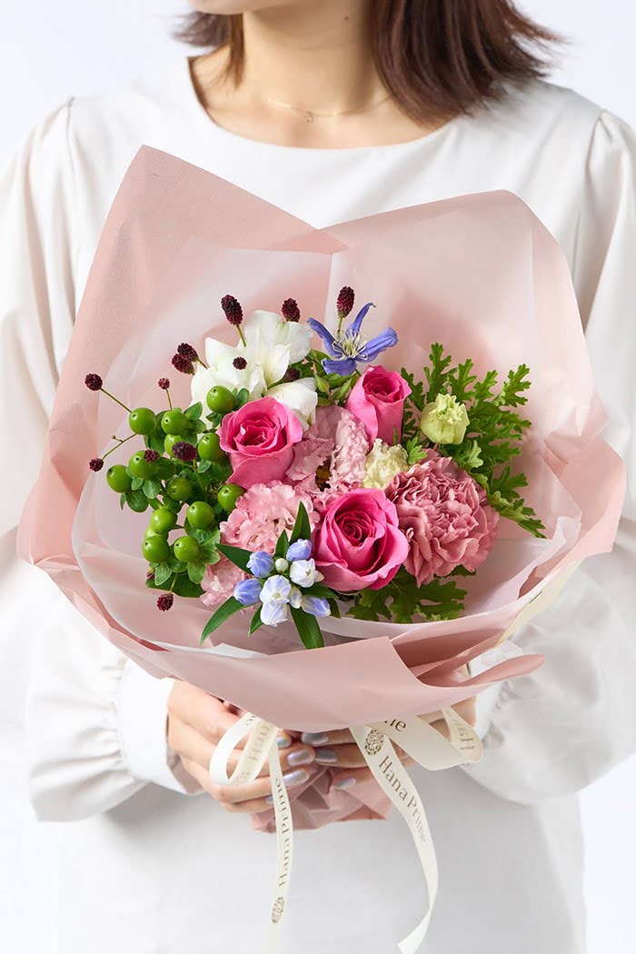花束 季節のブーケ  ピンク#1900 size:80