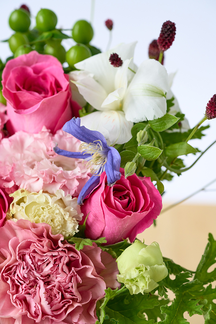 花束 季節のブーケ  ピンク#1900 size:80の写真6枚目