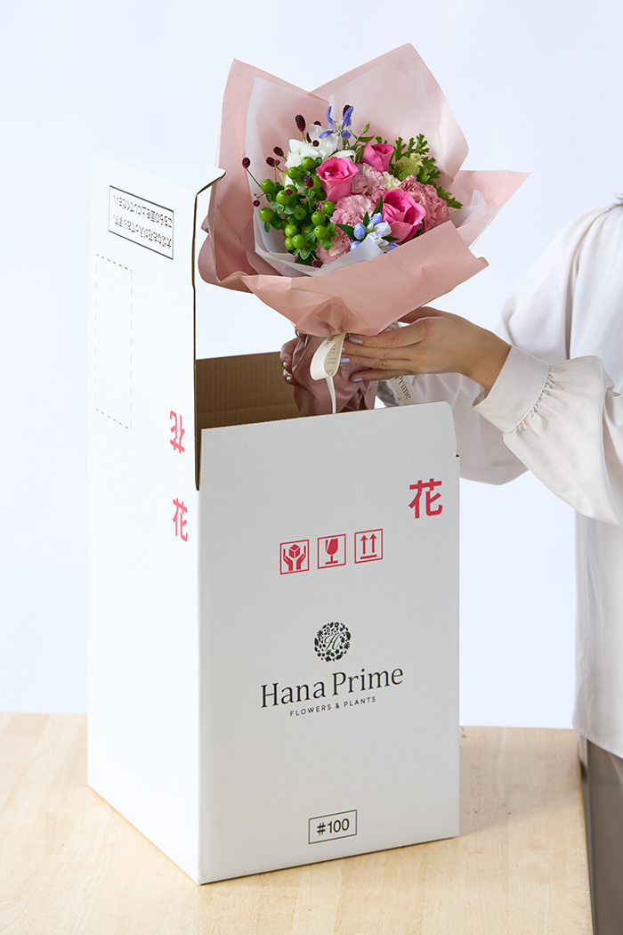 花束 季節のブーケ  ピンク#1900 size:80の写真8枚目