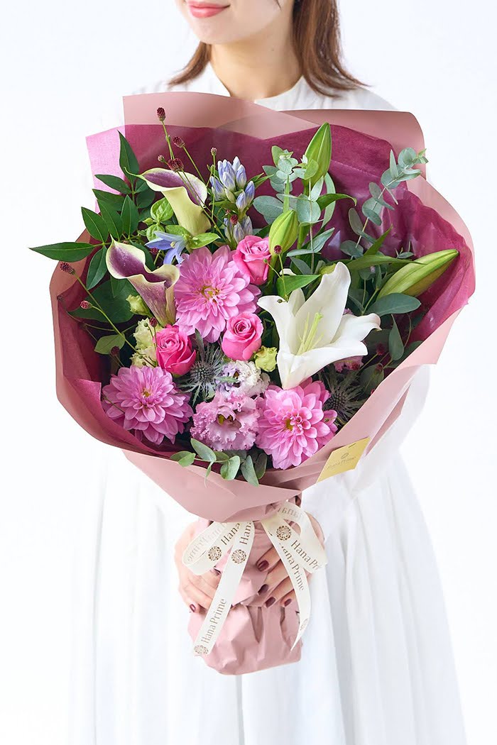 花束 季節のブーケ  ピンク#1902 size:120
